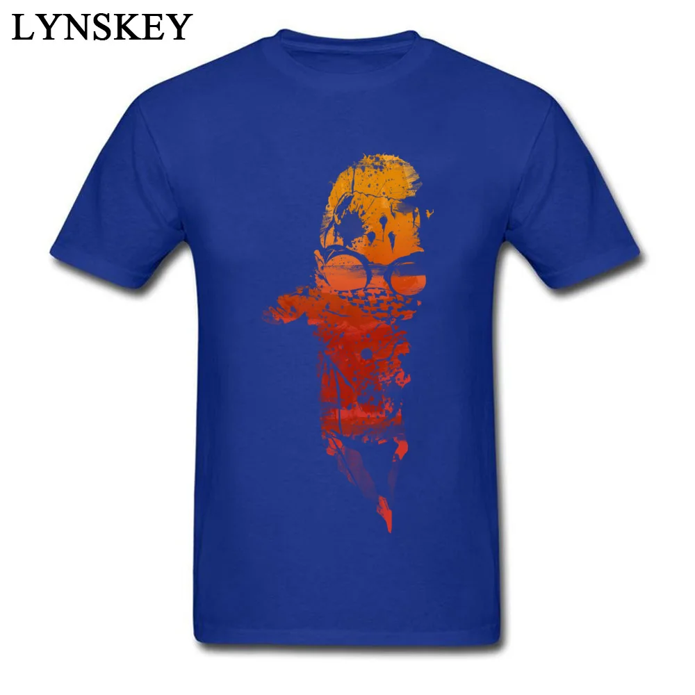 Prevailing Gift T-Shirt Round Collar 100% Cotton The Outcaster Men's Tops Shirt Short Sleeve Summer Fall Gift Sweatshirts The Outcaster blue