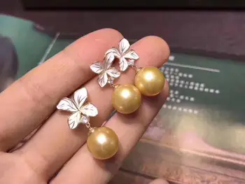 

925 Silver Pearl Pendant and Earrings Component and Findings, Jewelry Set Mounts Settings Mountings Parts, Nice Gift for Women