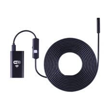 Android IOS USB Endoscope Camera Wifi Wireless Endoscope Snake Inspection Borescope Video Tube Mini USB Camera 1M 5M 10M Cable