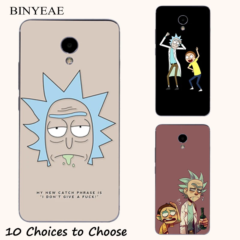 

Rick and Morty Cartoon soft silicone Painting Case For meizu M5 M6 Note M5s M5c M6s E2 E3 15 Lite Pro 7 Plus Phone Printed Cover