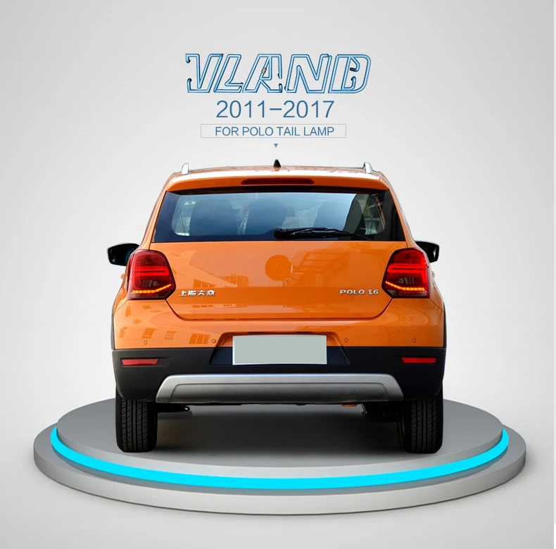 VLAND Автомобильный светодиодный задний фонарь для VOLKSWAGEN 2011 2019 VENTO POLO MK5 настоящий