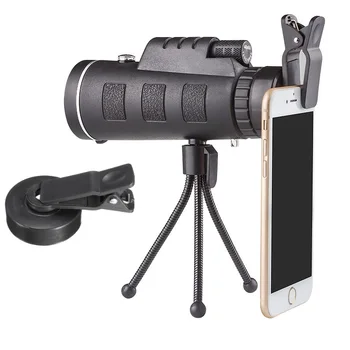 

Mobile Phone Camera Lens 40x Telescope Telephoto Lens with Phone Clip Tripod for Samsung iPhone LG Android Smartphones lenses