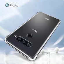Ультратонкий прозрачный силиконовый чехол из ТПУ для LG V50 V40 V30 G8 V35 ThinQ V20 K11 plus, задняя крышка телефона для LG G7 Q9 Q6 G6