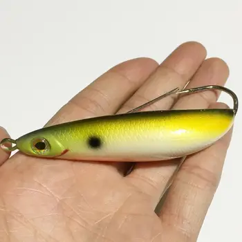 

5 Pieces Rattling Minnow Spoon Fishing Lure 8.5cm 20g Freshwater Saltwater Weedless Crank Bait Snapper Winter Ice Fish Bait