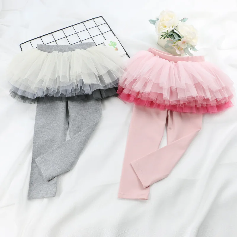 NEW Baby Girl Clothes cute lace Pantskirt Culotte Kids Child Leggings ...