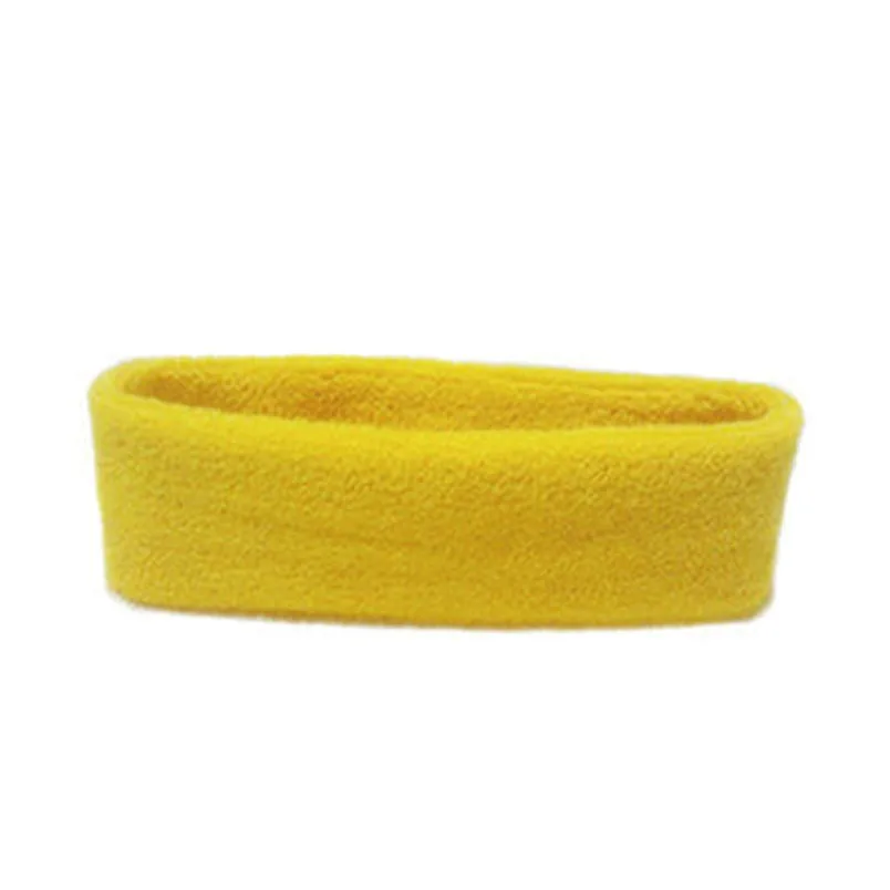 1pc high quality WomenMen Cotton Sweat Sweatband Headband Yoga Gym Stretch Head Band For Sport Sweatband #3n19 (5)