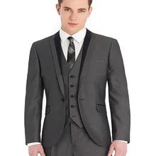 Новые модные мужской костюм, костюм на заказ Для мужчин Свадебный костюм, slim Fit Жених смокинги для Для мужчин(куртка+ брюки+ жилет+ галстук