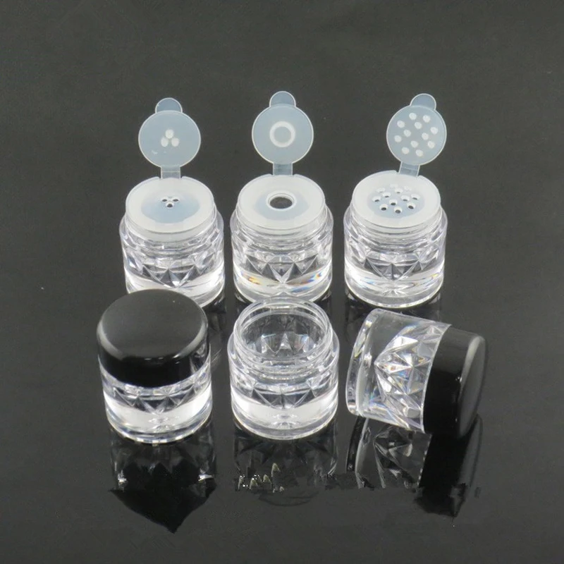 50/100PCS Empty Cosmetic Sifter Loose Powder Jar Container Screw Lid 3 Styles DIY Makeup Body Glitter Paint Container Box Bottle 50/100PCS Empty Cosmetic Sifter Loose Powder Jar Container Screw Lid 3 Styles DIY Makeup Body Glitter Paint Container Box Bottle