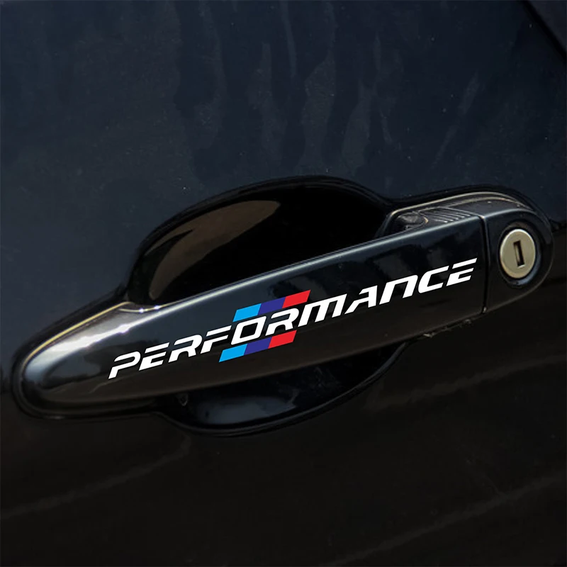 4 шт. автомобиль наклейка для дверной ручки украшение автомобиля stickler для bmw M Стикеры X1 X3 X4 X5 X6 X7 e46 e90 f20 e60 e39 f10 автомобильные аксессуары