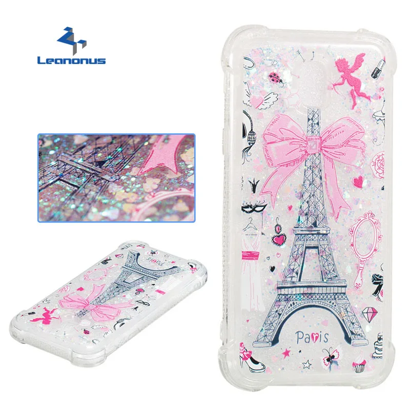Luxury Glitter Liquid TPU Case for Samsung Galaxy J3 J5 J7 2017 J2 Pro 2018 Bling Soft Back Cover J330 J530 J730 |