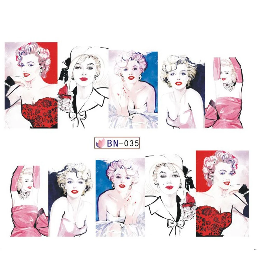 12 дизайнов в одном наборе, сексуальные женские дизайнерские наклейки для девушек и женщин, креативные наклейки для рукоделия, наклейки для ногтей, BN025-036