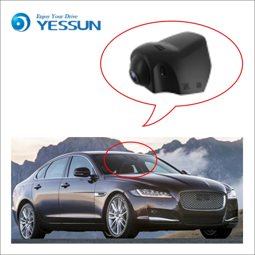 Цифровой видеорегистратор YESSUN для автомобиля Land Rover Jaguar Aurora 2016 Передняя камера