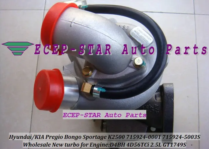 Турбо GT1749S 715924 0001 28200 42610 для KIA Pregio Bongo Sportage K2500 HYUNDAI 1 тонный грузовик H 100 автобус D4BH