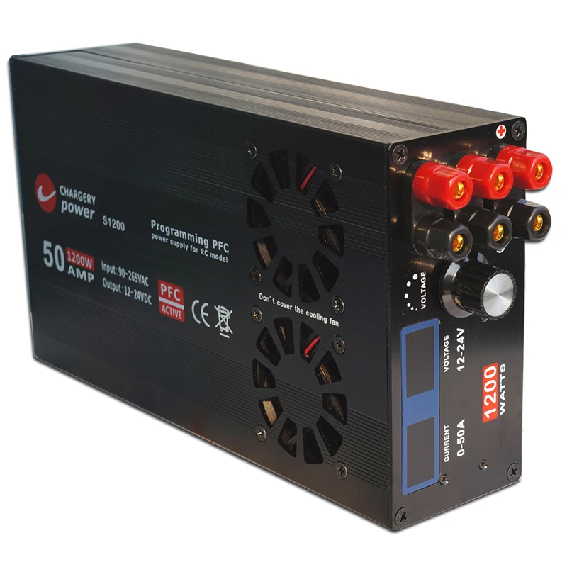 AC DC 90V 265V to 11 5 V 24V 0 50A PFC Импульсный источник питания 1200W 110V 220V Широкий диапазон