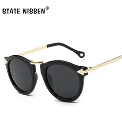 Состояние Ниссен Для женщин Солнцезащитные очки для женщин Мода Ретро поляризованный зеркало Защита от солнца очки женский Винтаж