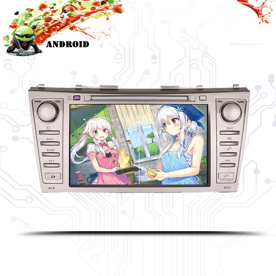 Perfect 4G+64G Android 9.0 Car Autoradio dvd Video headunit with 3/4g wifi gps navi For Toyota camry 2007 - 2011 SWC TPMS OBD2 DAB BT SD 5