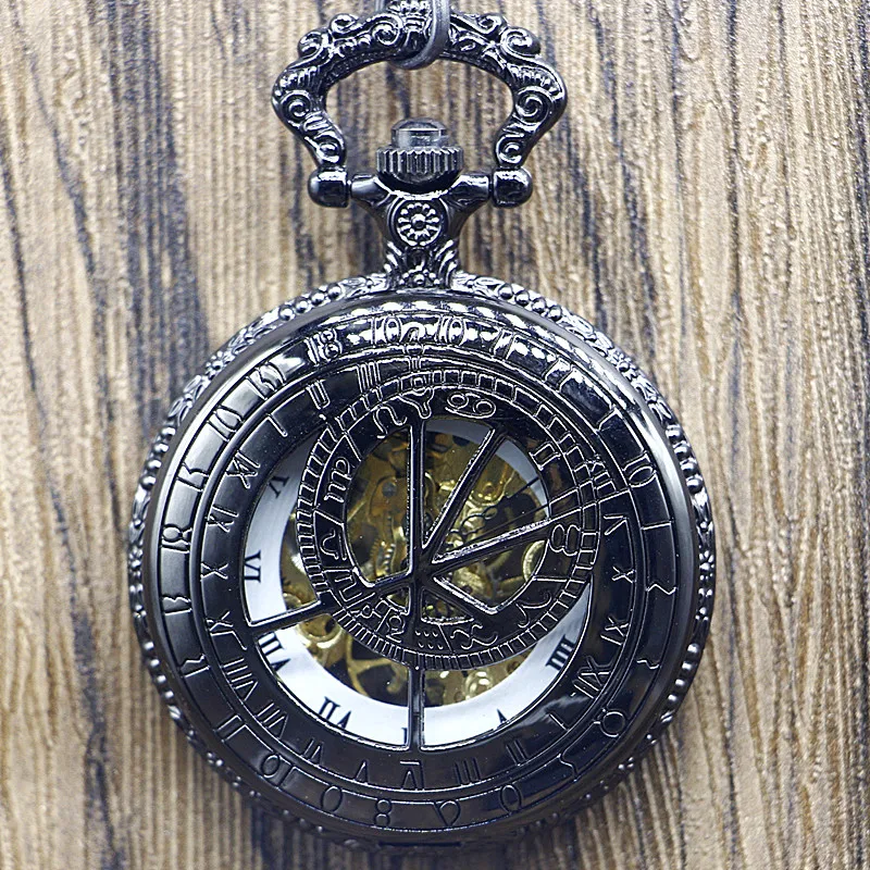 

Pocket Watch Unisex Mechanical Hand-winding Watch Xmas Gift #102311