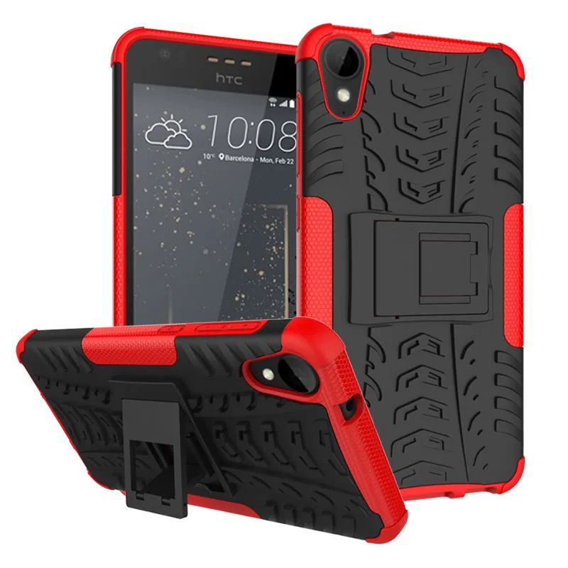 Чехол-кошелёк для смартфона для htc Desire 530 Coque Fundas Armor противоударный чехол Etui для htc Desire 630/Desire 530 TPU Capa чехол s - Цвет: Красный