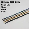 YBN / SUMC Bike Chain 8S 9S 10S 11S 12 Speed MTB Road Bicycle Chains , Neon-Like , Colorful , Black , Gold , 114 / 120 / 126L ► Photo 3/4