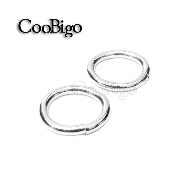 5//8/"~2/'/' Non Welded Metal O Ring Nickel Backpack Harness Bags Parts Accessories