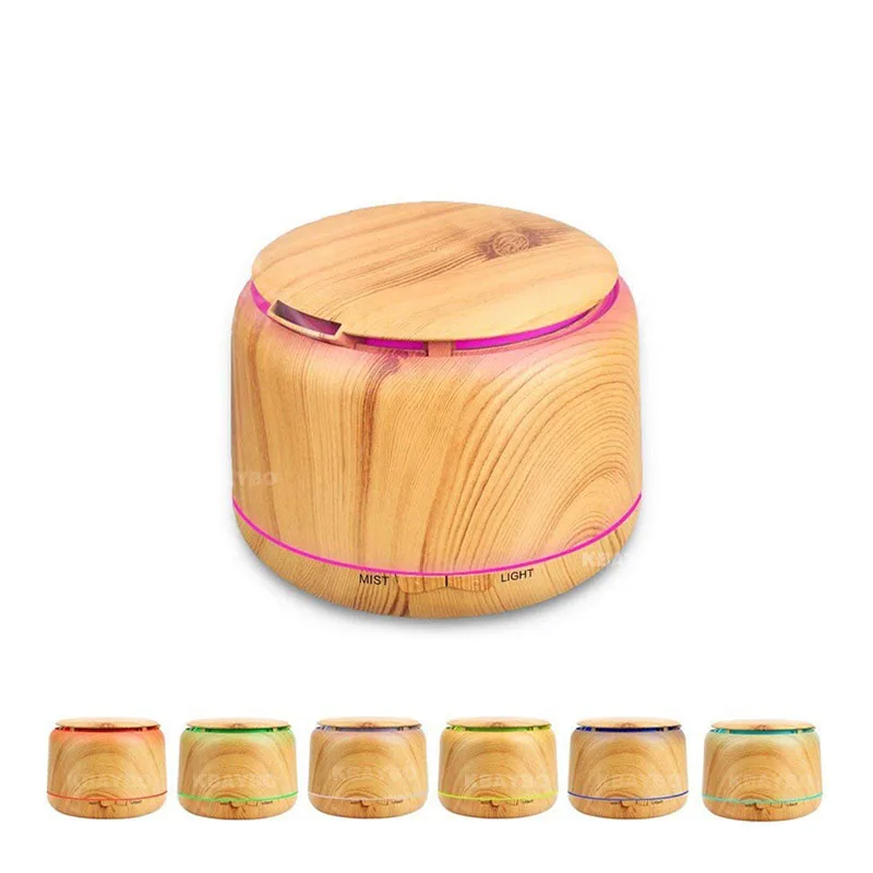 300ml Wood Grain Cool Mist Humidifier aromatherapy diffuser Ultrasonic Humidifier Aroma Essential Oil Diffuser With 7 Color LED 300ml Wood Grain Cool Mist Humidifier aromatherapy diffuser Ultrasonic Humidifier Aroma Essential Oil Diffuser With 7 Color LED