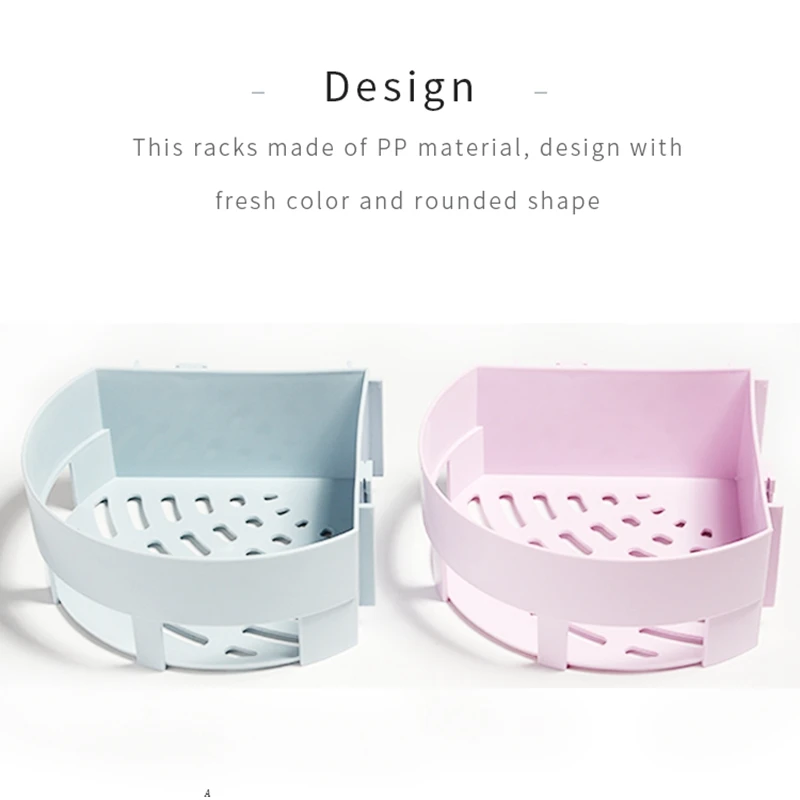 Zhang Ji продукция для ванной комнаты настенная угловая полка 2 цвета Простой дизайн кухонный держатель для хранения PP материал коробка для хранения