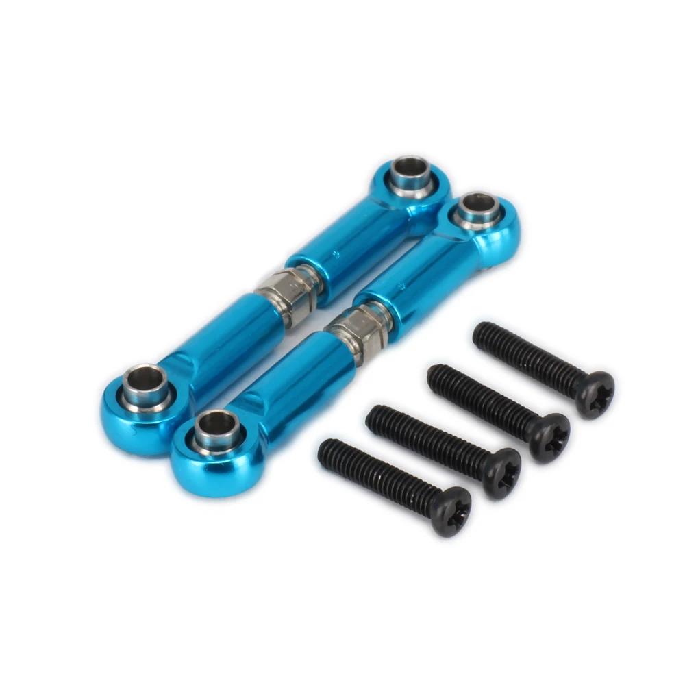 2PCS Alloy Front Suspension Arm Tie Rod 42 52mm For Rc Hobby Model Car