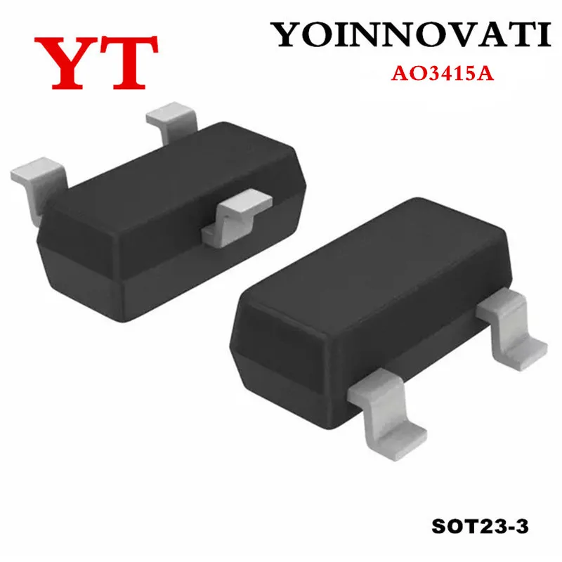 개/몫 AO3415 AO3415A MOSFET P CH 20V 5A SOT|p-ch mosfet|10 pcs - AliExpress