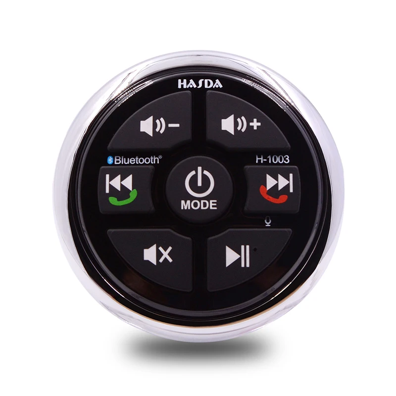 

HASDA Waterproof Utility Marine Gauge Bluetooth Audio Control Receiver Bluetooth Calling for ATV UTV Car Boat Golf