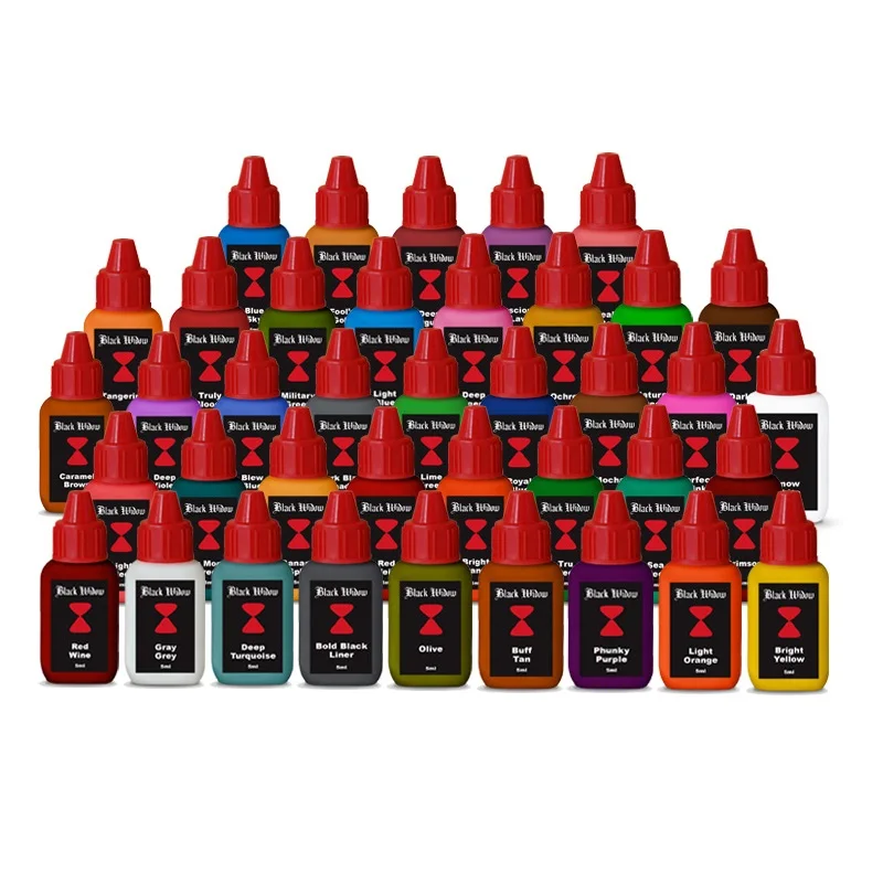 BJT Tattoo ink Black Time inks 40 Colors 1/4 oz Tattoo Ink Set Black