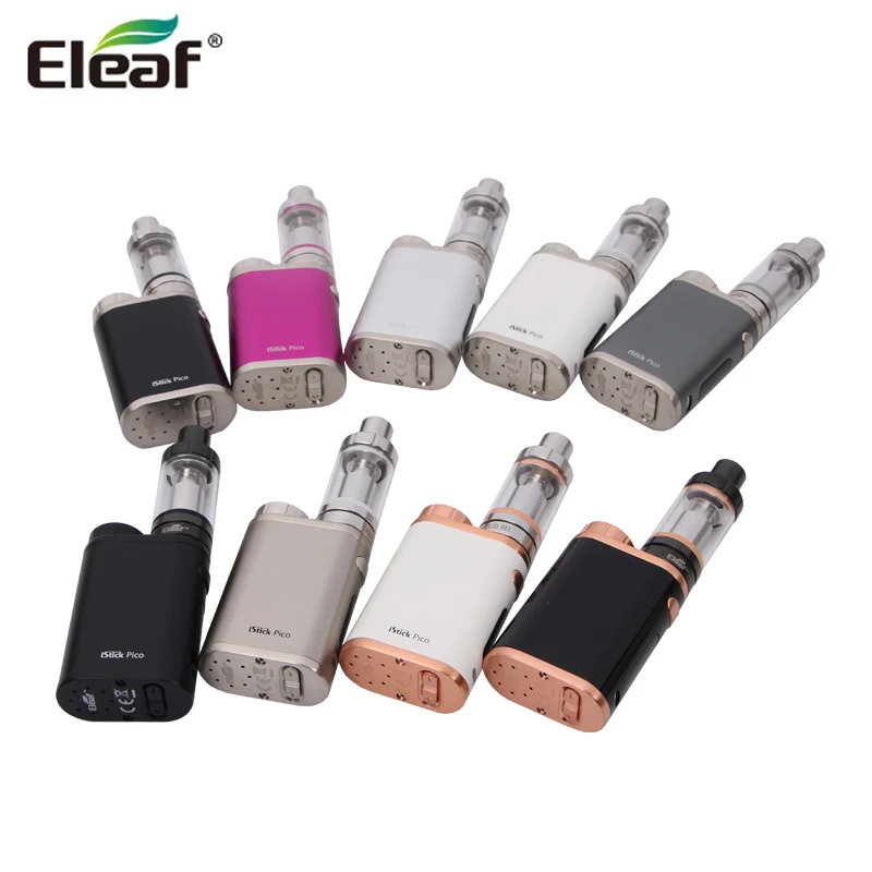 100% оригинал Eleaf iStick Pico 75 Вт 4 мл/2 мл с баком Melo 3 mini и melo обновляемая прошивка
