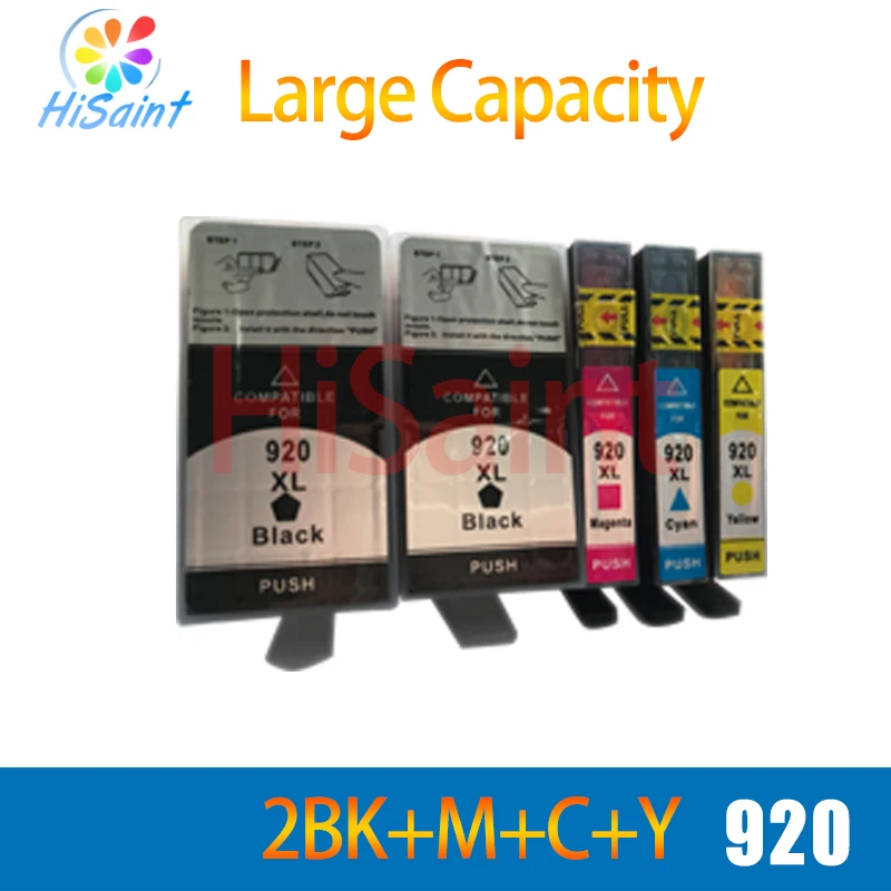 

hisaint For HP 920 920XL Ink Cartridge For HP OfficeJet 6000 6500 6500 6500A 7000 7500 7500A Printer Free Shipping