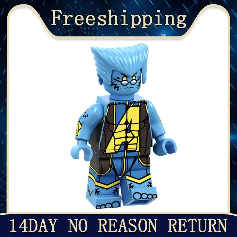 

Single Sale Building Blocks Super Heroes Beast Punk Spiderman Valkyrie Captain America action Figures Toys For Children PG1700