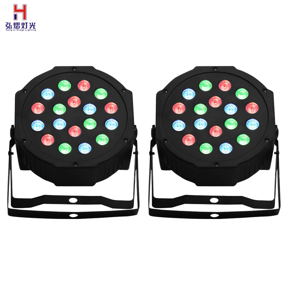 

lyre led 18x3W flat par wash led DMX professional light for Party Bar Night club(2pcs/lot)