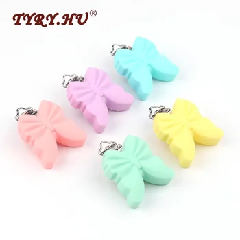 

* 3Pcs Butterfly Shaped Silicone Pacifier Clip Pacifier Chain Stainless Steel Clips BPA Free Silicone Baby Teething Toys