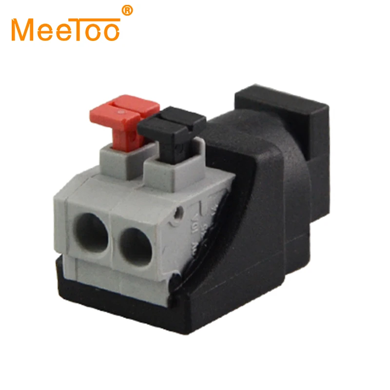 

DC Power Female Connector Plug Tool-free installation Screwless design Adapter Plug For LED Flexible Strip Tape Light