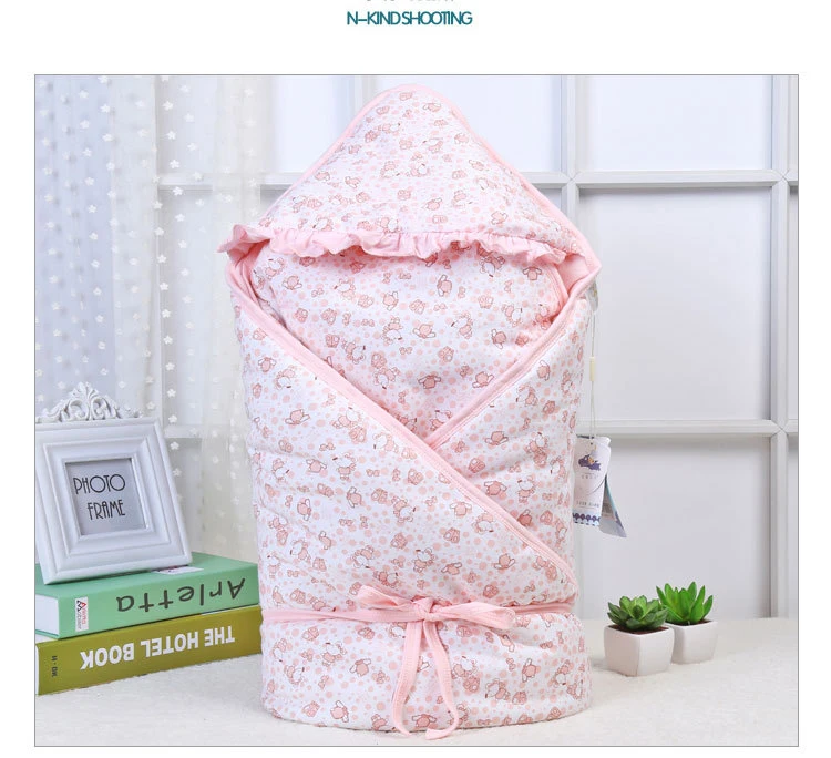 

0-12 Months Autumn Baby quilt Envelope For Newborn Baby Winter Swaddle Blanket Wrap cocoon Sleeping Bags 100%cotton Baby Bedding