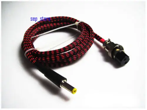 

1.2M GX16 2Pin To 5.5*2.1mm / 5.5*2.5mm DC Power Supply Cable For Linear PSU LPS
