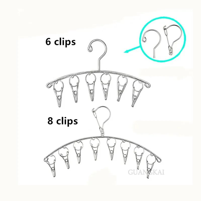 20 зажимы из нержавеющей стали вешалка сушилка для одежды ветрозащитные носки для девочек нижнее бельё сушилки детские вешалки для одежды органайзер для белья стеллаж для выставки товаров