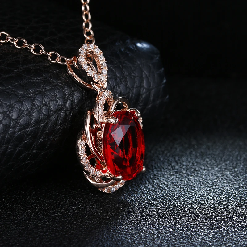 Красное Хрустальное винтажное ожерелье Kalung Rantai с фианитами для женщин