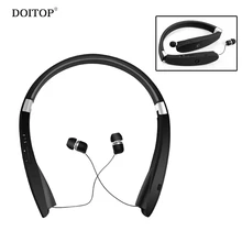 Doitop Спорт Бег Беспроводной Bluetooth наушники складной Шейным Наушники Hi-Fi стерео музыку MP3 гарнитура анти-потерянный наушники A3