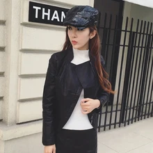 Svadilfari зима-осень из натуральной кожи берет Шапки унисекс Для мужчин Для женщин плоский козырек Кепки S boina одноцветное Цвета может регулируемая Кепки