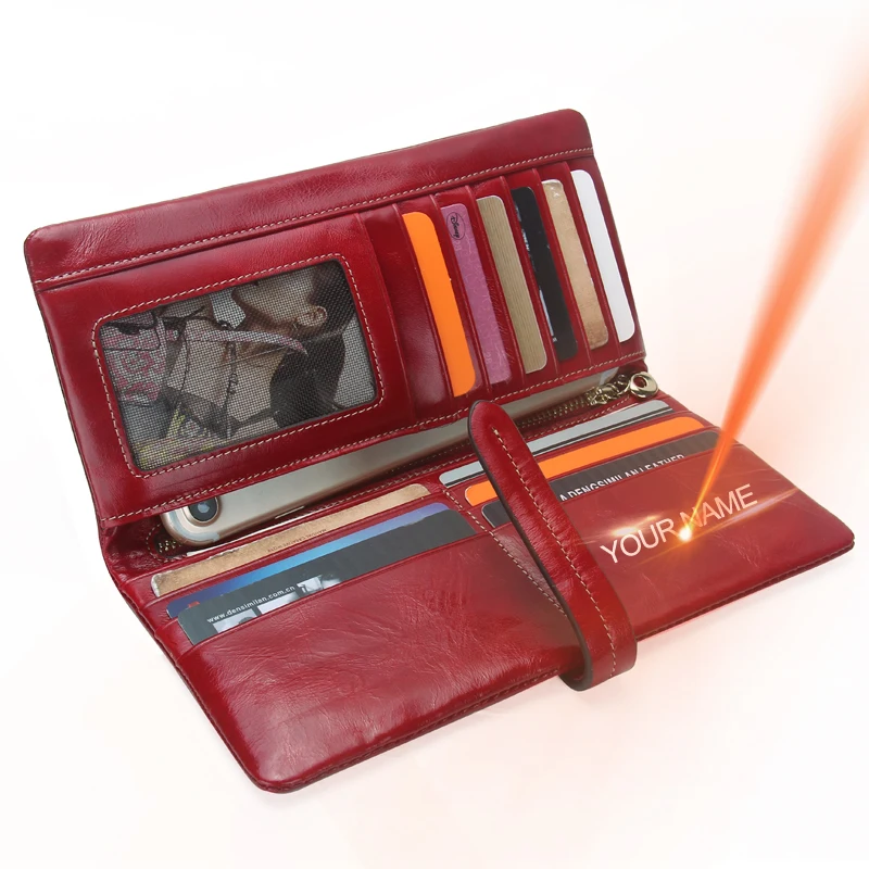 Кошелек женский роскошный брендовый из натуральной кожи|carteira feminina|coin pocketwallet long |