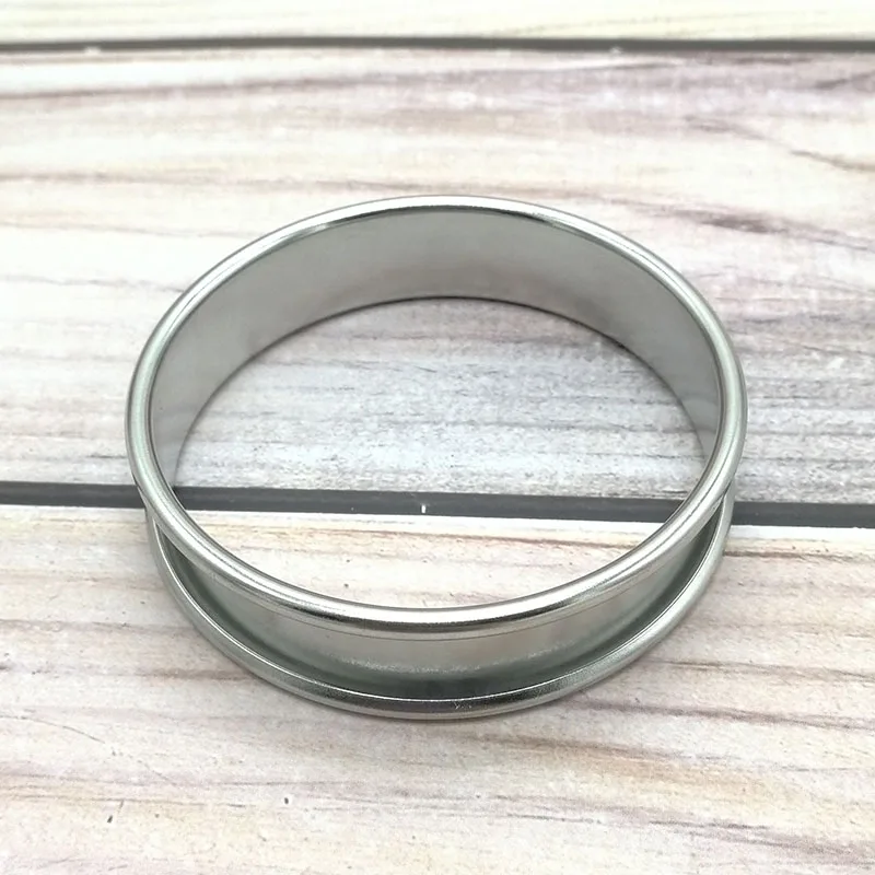

Stainless Steel 2.4 Inch 6cm Tart Ring Cake Mould French Stawberry Circle Lemo Ring Round Shape Baking Tools