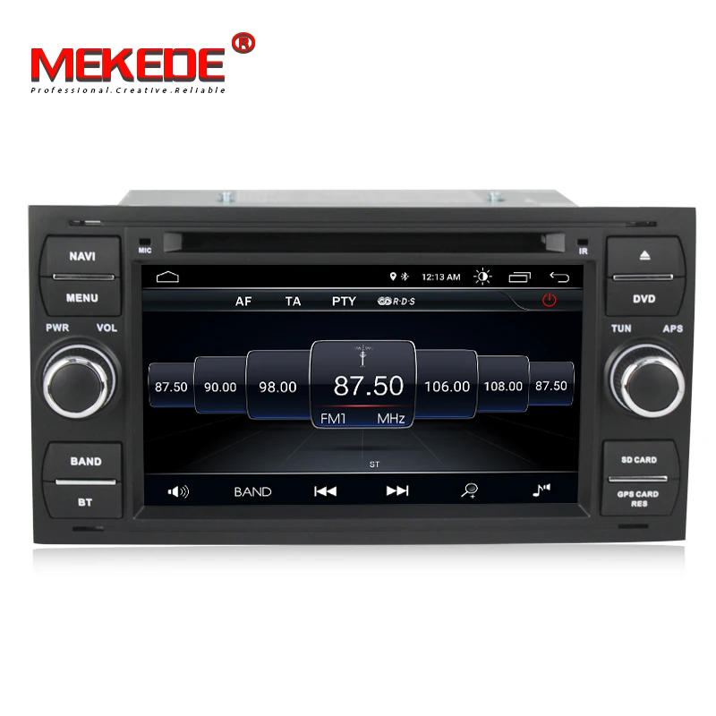 Discount MEKEDE Pure Android 8.1 Car DVD GPS Navi Player Stereo Radio Audio For Ford Focus 2 Mondeo S C Max Fiesta Galaxy Connect With 2