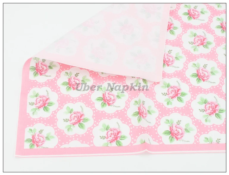 [Rainloong] 33 см* 33 см розовый Бумага салфетки для праздников и салфетки из ткани для вечеринок украшения Guardanapo 2 слоя 20 шт./упак