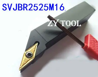 

SVJBR2525M16 25*25*150MM Metal Lathe Cutting Tools Lathe Machine CNC Turning Tools External Turning Tool Holder S-Type SVJBR/L