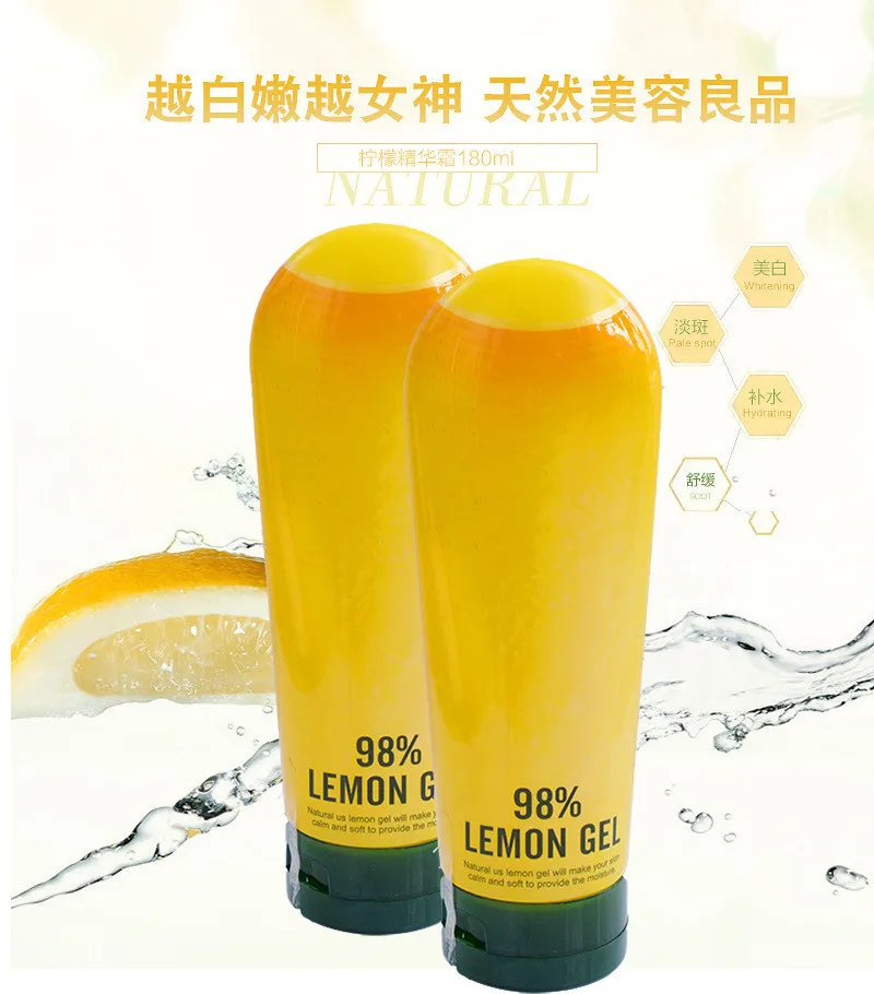 Lemon gel whitening moisturizing containment 180 ml Extraction of lemon