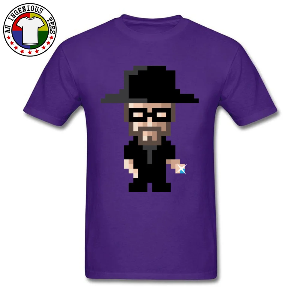Slim Fit Men T Shirt Crewneck Short Sleeve 100% Cotton Heisenberg 1 T Shirt Leisure Tshirts Wholesale Heisenberg 1  purple