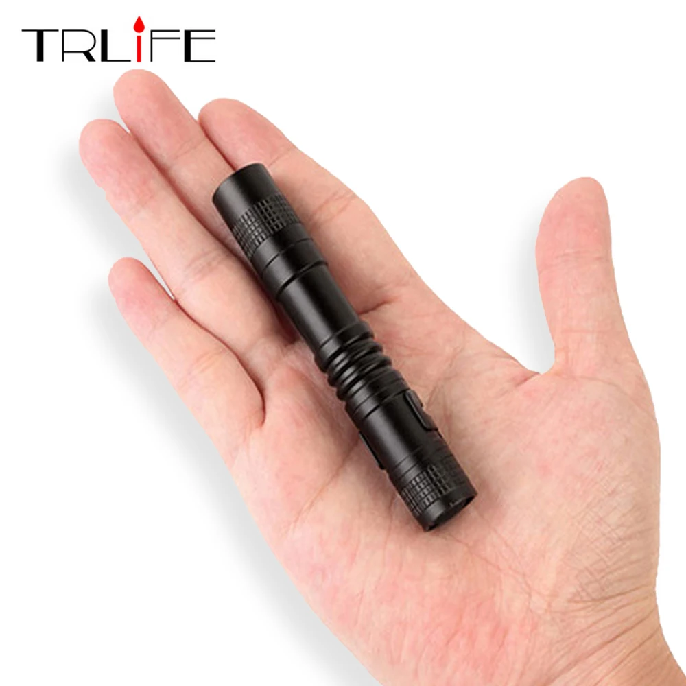 

Portable Mini Penlight 2000LM Q5 LED Flashlight Torch Pocket Light Waterproof Lantern AAA Battery Power Led for Fishing